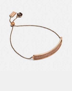 COACH Pave Slider Bracelet - Black
