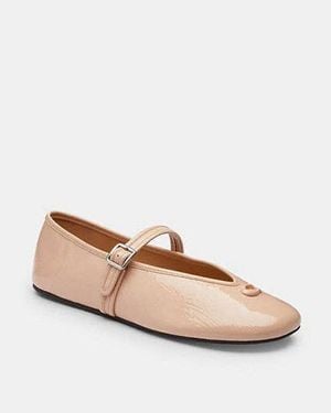 COACH Mary Jane Con C Scolpita - Nero