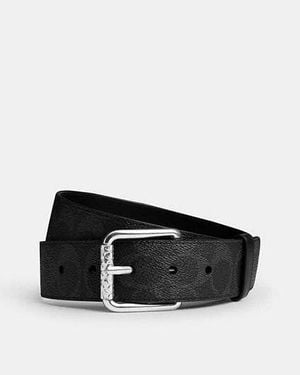 COACH Cinturón Con Hebilla De Rodillo, 38 Mm - Negro