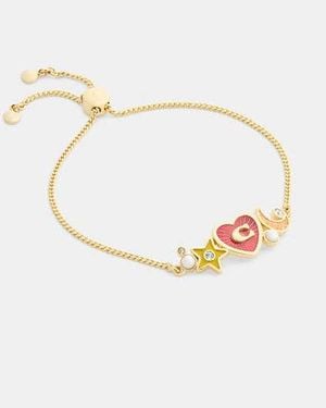 COACH Celestial Stars And Hearts Bracelet - Black