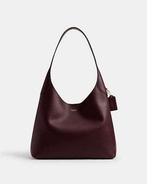 COACH Bolso Tote Brooklyn 34 En Rojo - Negro