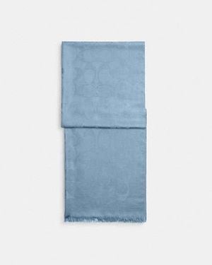 COACH Signature Wrap - Blue