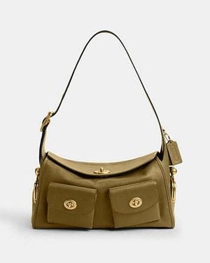 COACH Sac Haversack À Fermeture Turnlock - Noir