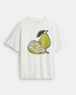 COACH Pear Relaxed T-Shirt - Black