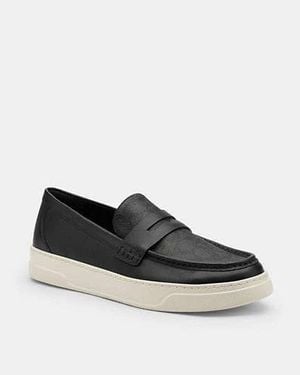 COACH Hybrid Loafer With Signature Canvas - Black