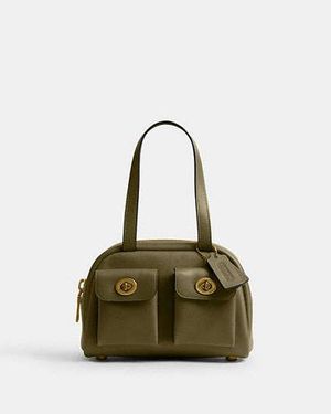 COACH Twin Turnlock Tasche 20 Für Frauen - Schwarz