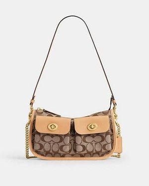 COACH Twin Turnlock Waverly Bag - Black
