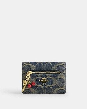 COACH Card Case With Charms - Black
