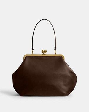 COACH Borsa Con Telaio Clic Clac Grande - Nero