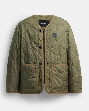 COACH Veste Matelassée En Polyester Recyclé - Vert