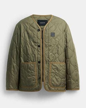 COACH Quilted Jacket - Green