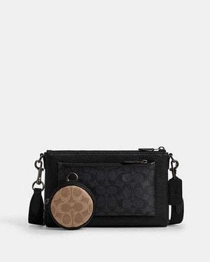 COACH Holden Crossbody In Blocked Signature Canvas - Black
