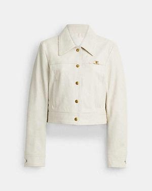 COACH Heritage C Shrunken Jacket - Black