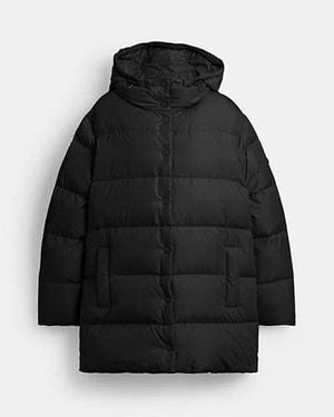 COACH Mid Puffer Jacket - Black