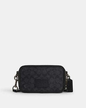 COACH Wyatt Crossbody Bag In Signature Canvas - Black