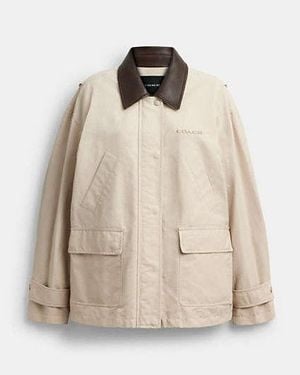 COACH Waxed Country Jacket - Black