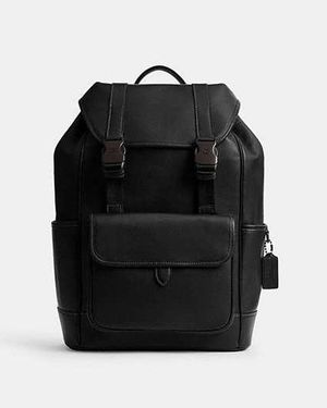 COACH League Flap Backpack - Black