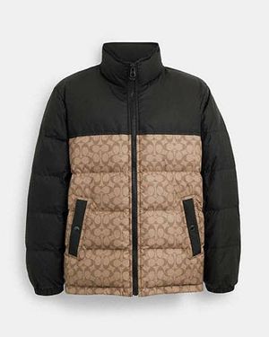 COACH Signature Down Jacket - Black