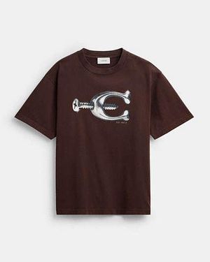 COACH Hardware Relaxed T-Shirt - Black