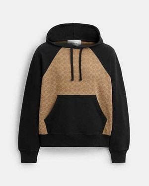 COACH Signature Hoodie Aus Biobaumwolle - Schwarz