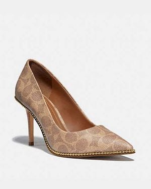 COACH Waverly Pump Heels - Natural