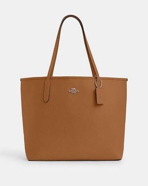 定番★Coach CW031 City Mini Tote Bag In Black COACH City Tote in Black | Lyst UK