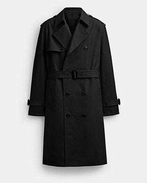 COACH Relaxed Trench Coat - Black
