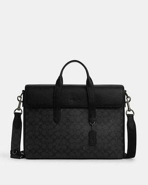 COACH Sullivan Portfolio-Aktentasche - Schwarz