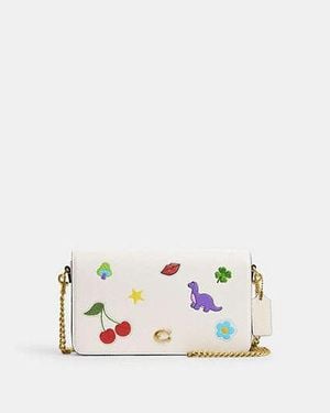 COACH Mila Crossbody Bag With Sticker Print - Black