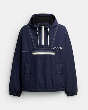 COACH Half Zip Windbreaker - Blue
