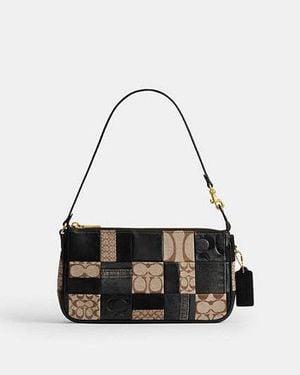 COACH Plaza Bag 25 With Patchwork - Black