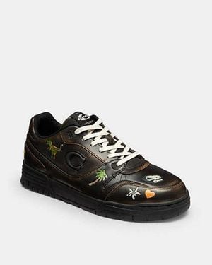 COACH Rexy 10Th Birthday Soho Trainer With Sticker Print - Black