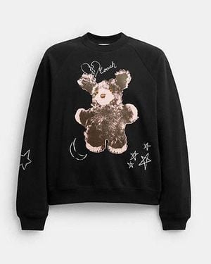 COACH Sweatshirt Mit Rundhals - Schwarz