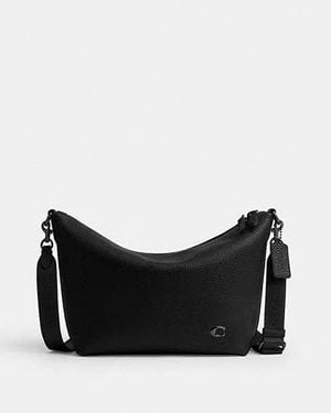 COACH Top Zip Messenger Bag - Black