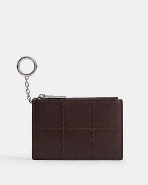 COACH Alter/Ego Zip Card Case With Key Ring - White