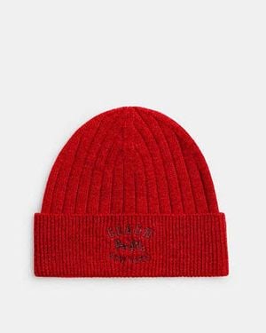 COACH Gorro De Punto En Rojo