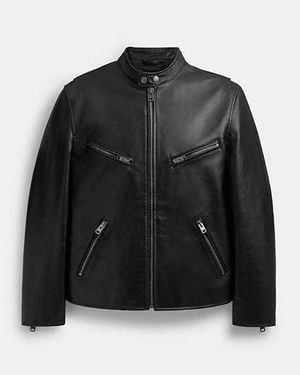 COACH Leather Racer - Black