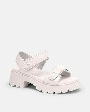 COACH Brynn Platform Sandal - Black