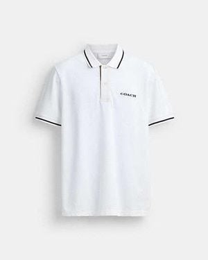 COACH Signature Trim Polo - Black