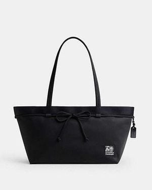 COACH Topia Loop Bow Tote Bag - Black