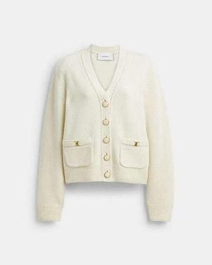 COACH Heritage C Cardigan - Black