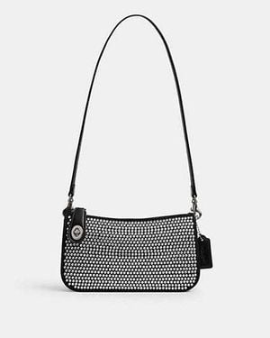 COACH Penn Shoulder Bag With Crystal - Black
