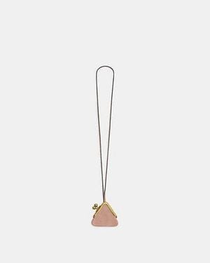 COACH Triangle Kisslock Pouch - Black