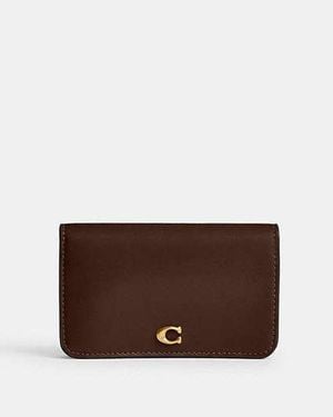 COACH Slim Cardholder - Brown