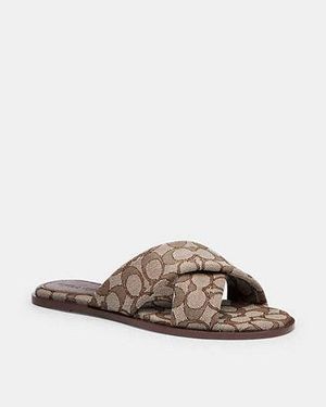 COACH Link Criss Cross Slide - Black