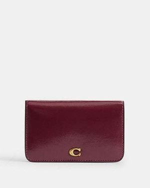 COACH Essential Slim Card Case - Red