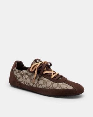 COACH Weiche Sneaker Aus Signature-Jacquard - Schwarz