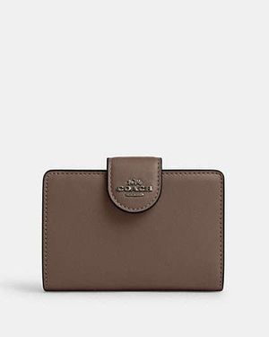 COACH Medium Corner Zip Wallet - Brown