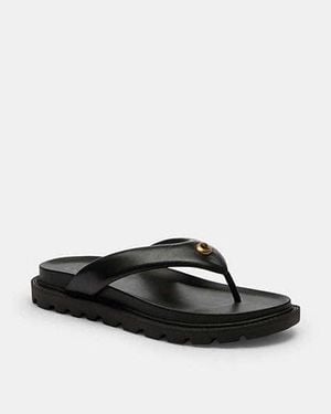 COACH Flip Flops - Black