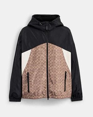COACH Signature Windbreaker - Black